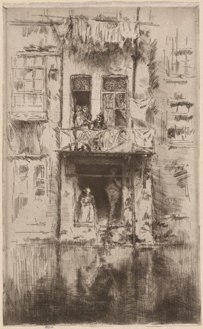 Erkély, Amszterdam alkotó: James Abbott McNeill Whistler