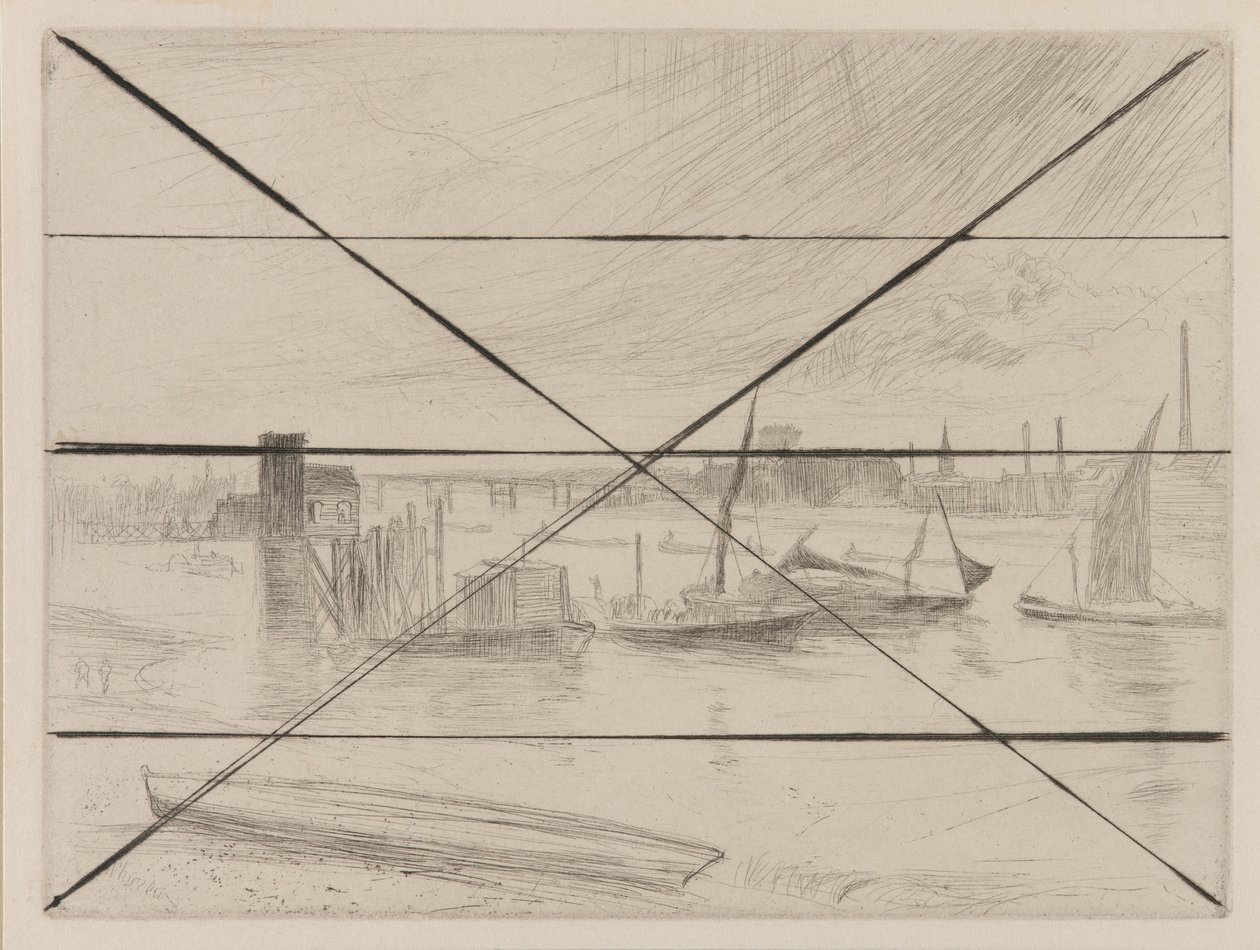 Battersea Dawn (Cadogan móló) alkotó: James Abbott McNeill Whistler