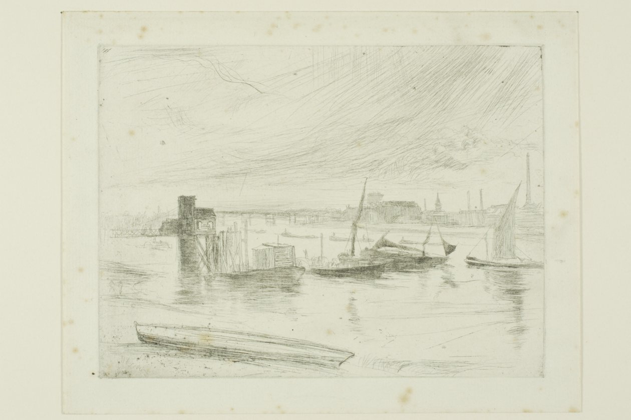 Battersea Dawn (Cadogan móló) alkotó: James Abbott McNeill Whistler