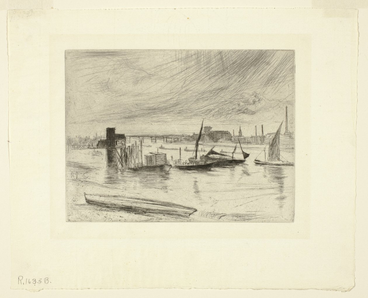 Battersea Dawn (Cadogan móló) alkotó: James Abbott McNeill Whistler