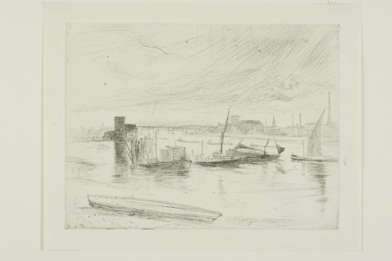 Battersea Dawn (Cadogan móló) alkotó: James Abbott McNeill Whistler