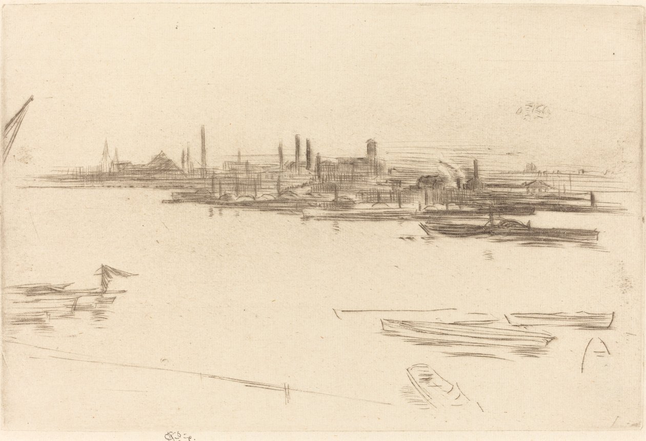 Battersea: Hajnal alkotó: James Abbott McNeill Whistler