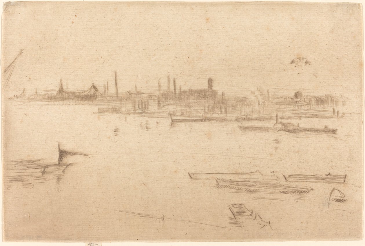 Battersea: Hajnal alkotó: James Abbott McNeill Whistler