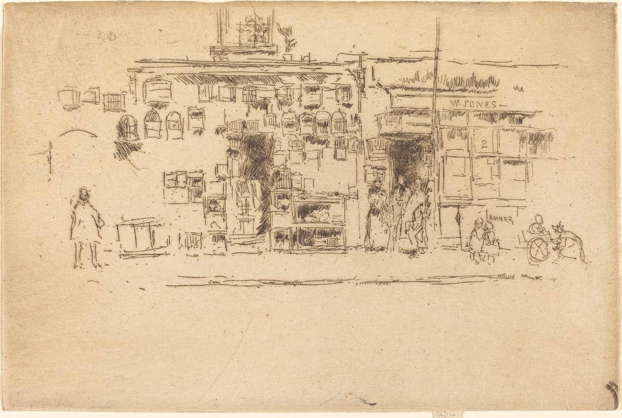 Madárketrecek Chelsea alkotó: James Abbott McNeill Whistler