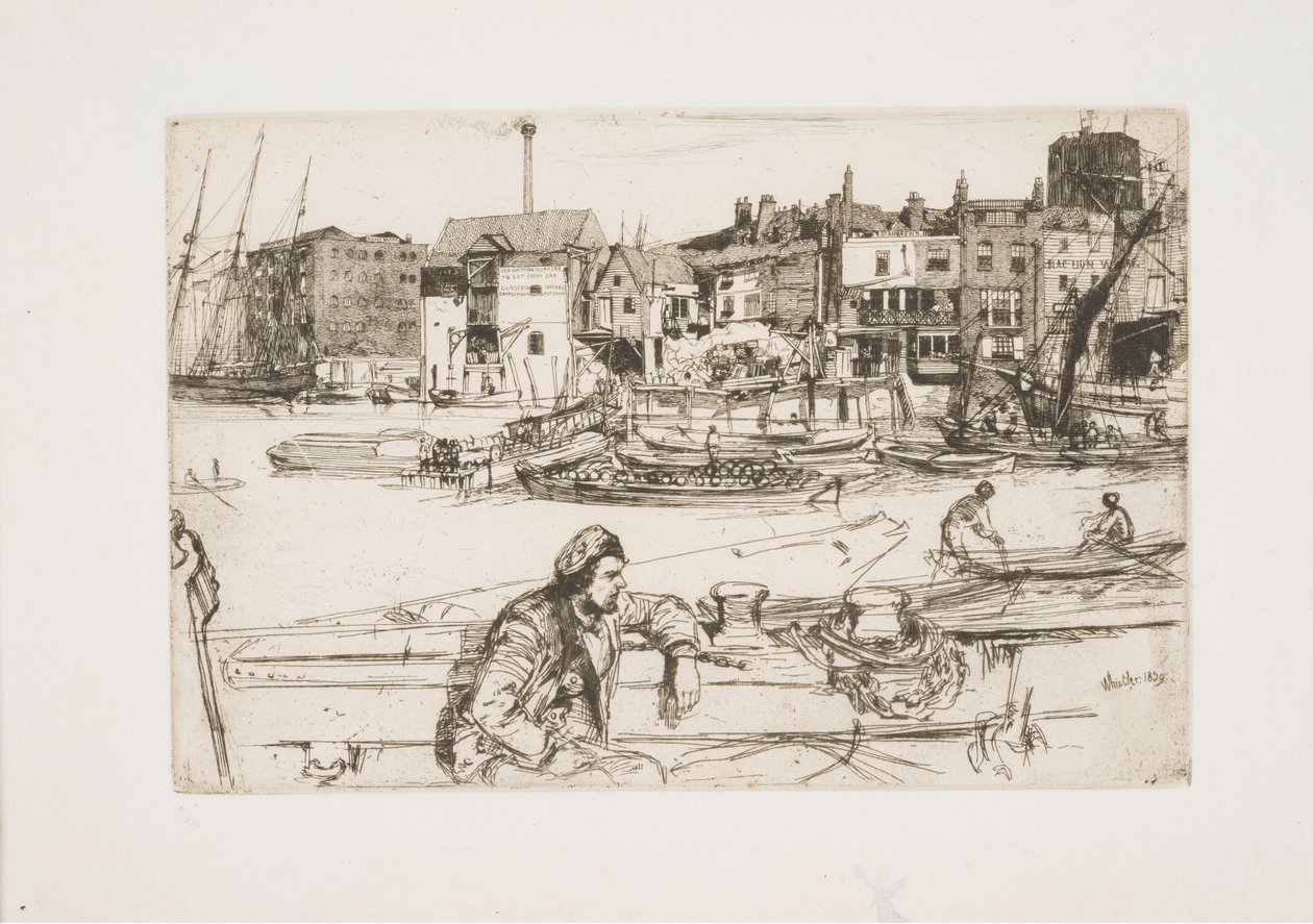 Black Lion kikötő alkotó: James McNeill Whistler