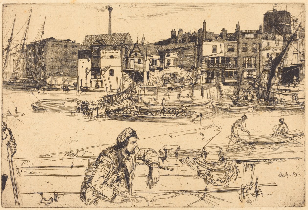 Fekete Oroszlán rakpart alkotó: James McNeill Whistler