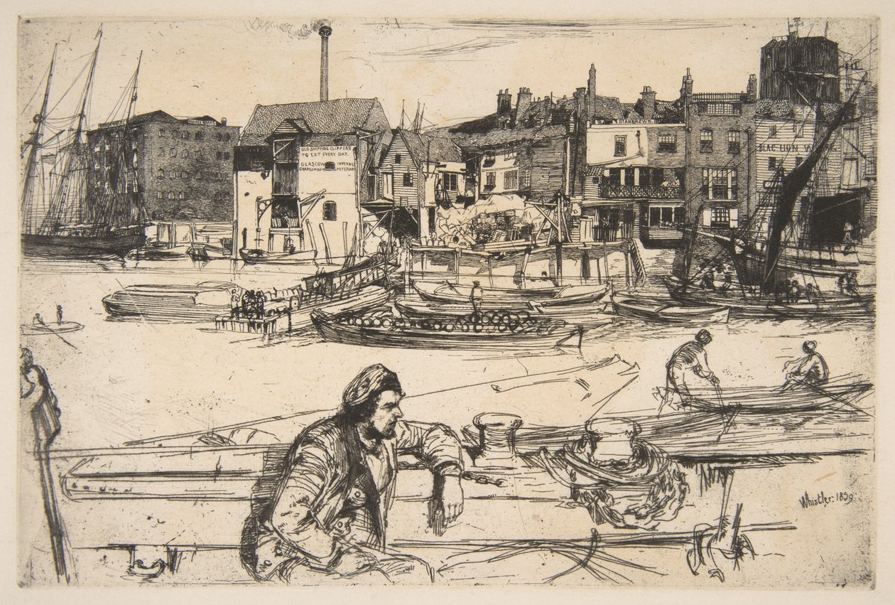 Black Lion rakpart alkotó: James McNeill Whistler