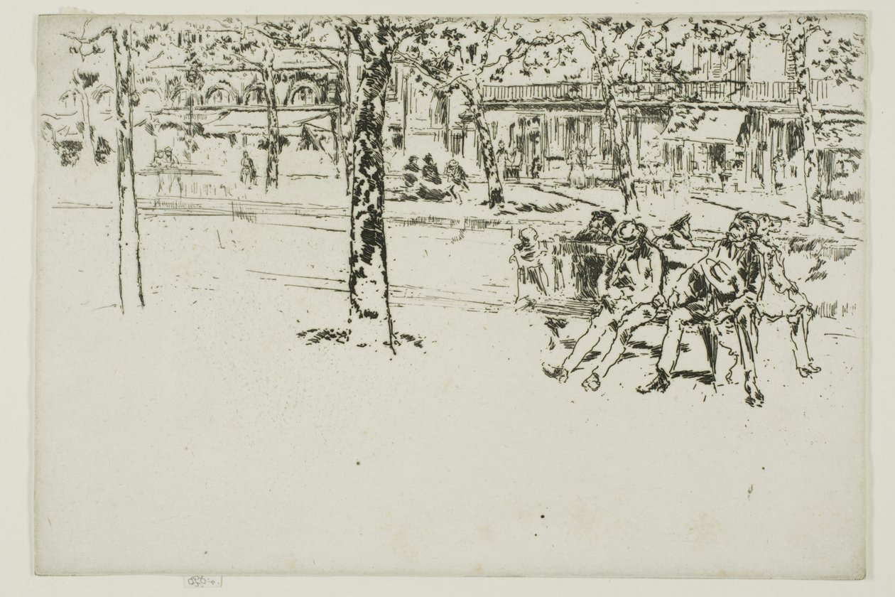 Boulevard Poissonniere, Párizs alkotó: James McNeill Whistler