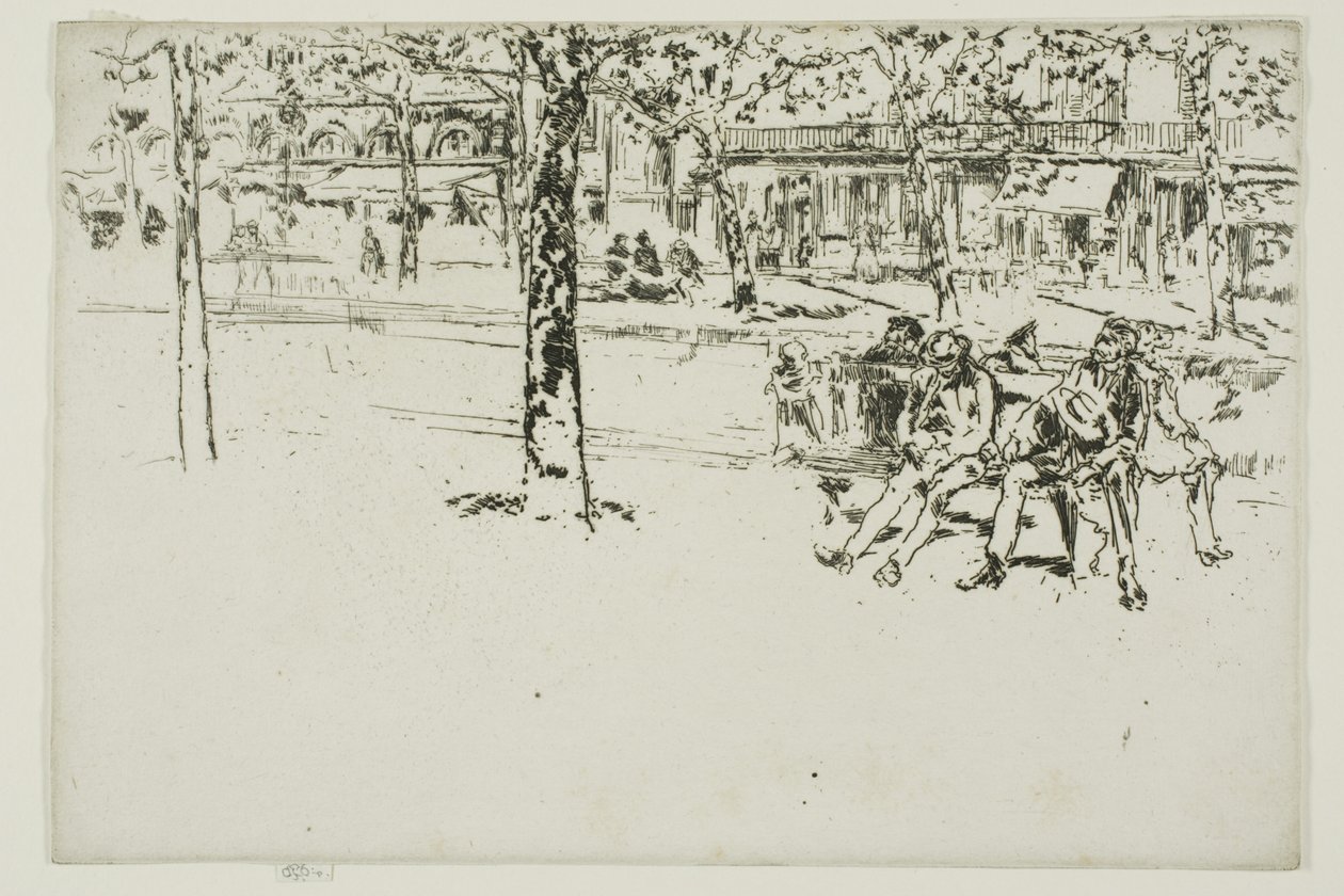 Boulevard Poissonniere, Párizs alkotó: James Abbott McNeill Whistler