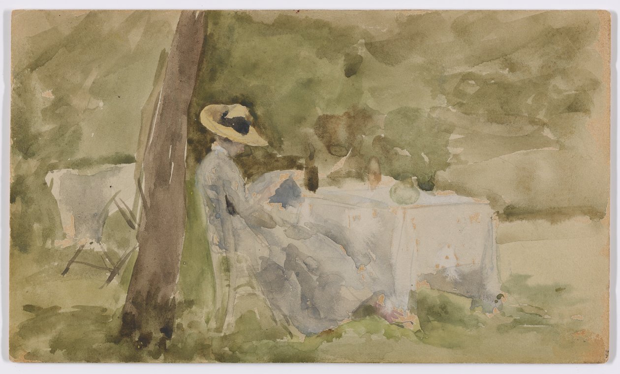 Reggeli a kertben alkotó: James Abbott McNeill Whistler