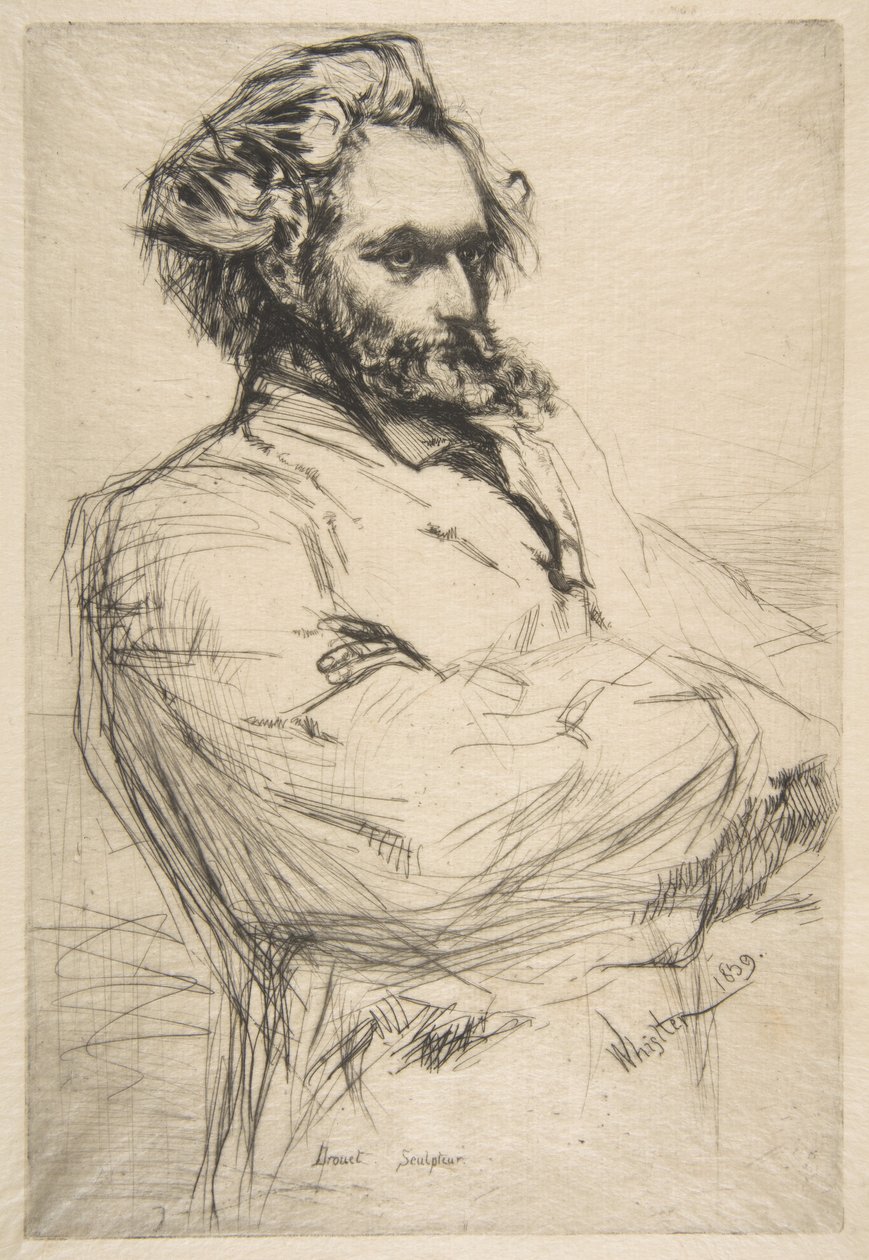 C.L. Drouet, szobrász alkotó: James McNeill Whistler