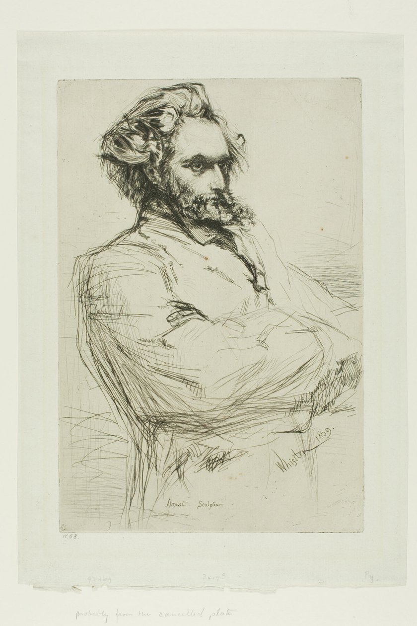 C.L. Drouet, szobrász alkotó: James Abbott McNeill Whistler
