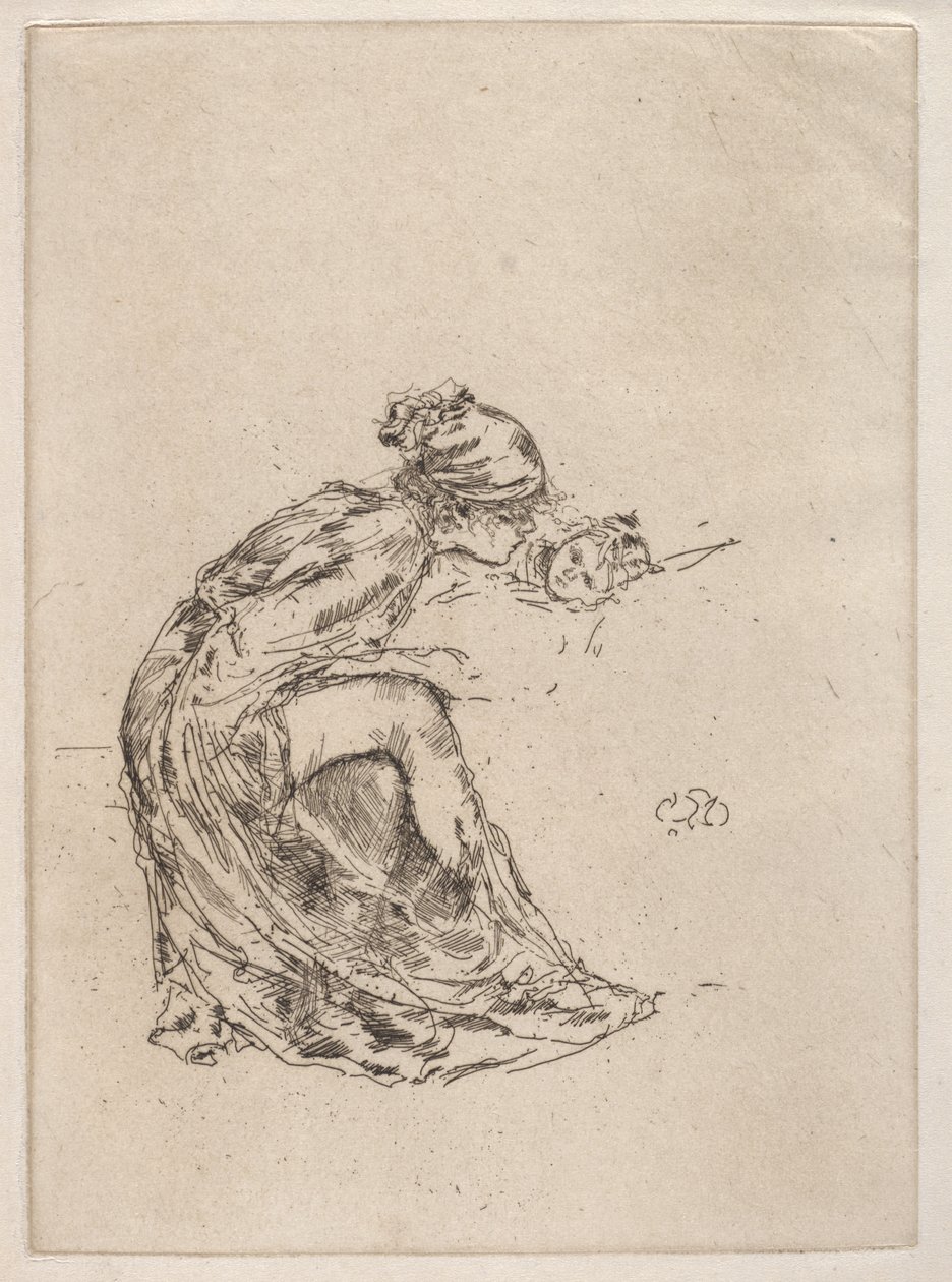 Cameo, 1. szám (Anya és gyermek) alkotó: James McNeill Whistler