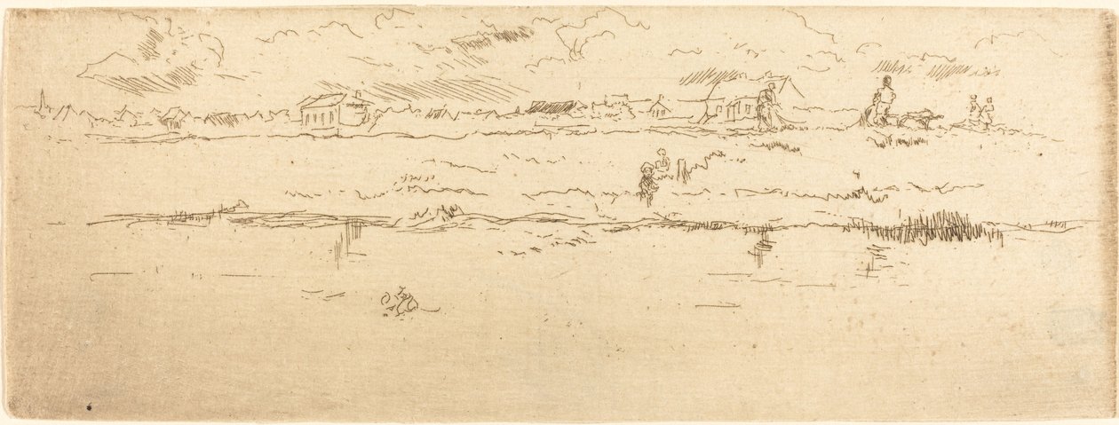 Canal, Ostend alkotó: James Abbott McNeill Whistler