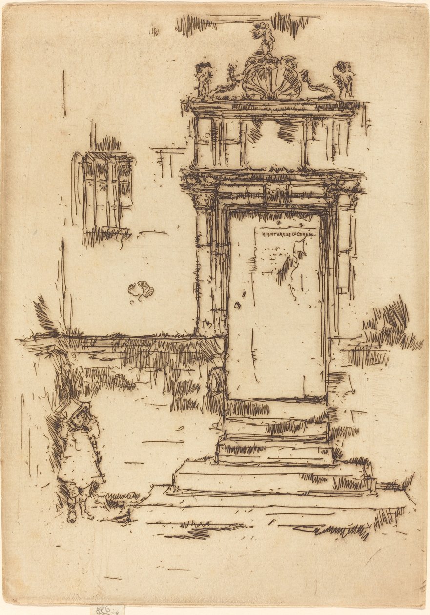 Chapel Doorway, Montresor alkotó: James Abbott McNeill Whistler