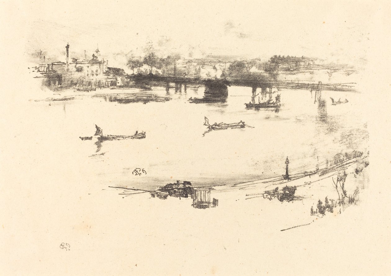 Charing Cross vasúti híd alkotó: James Abbott McNeill Whistler