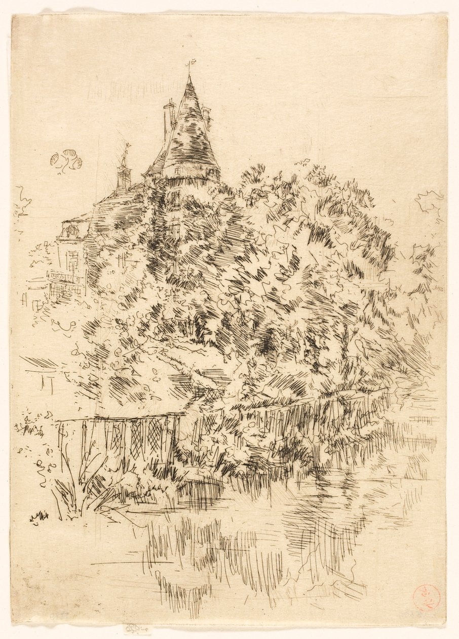 Chateau de Verneuil, Touraine alkotó: James McNeill Whistler