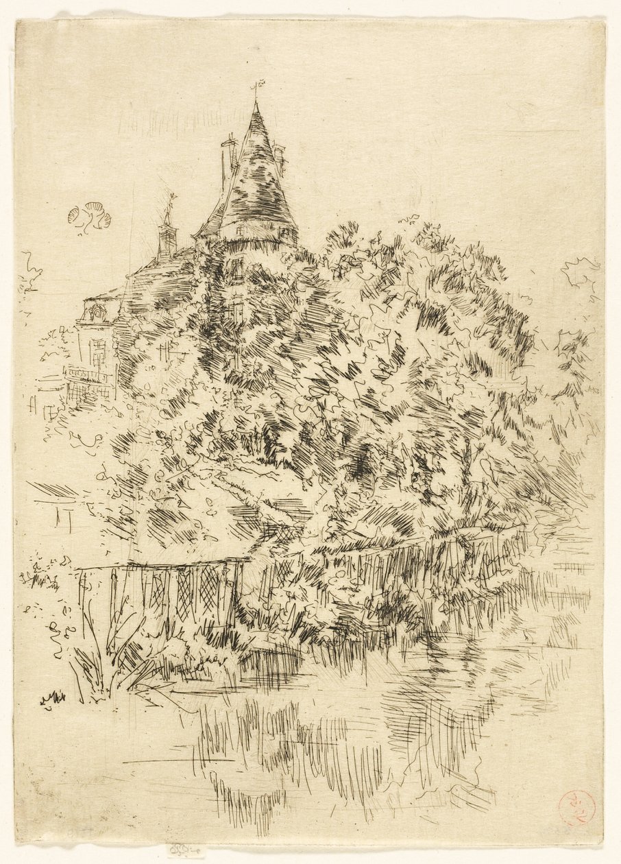 Chateau de Verneuil, Touraine alkotó: James Abbott McNeill Whistler