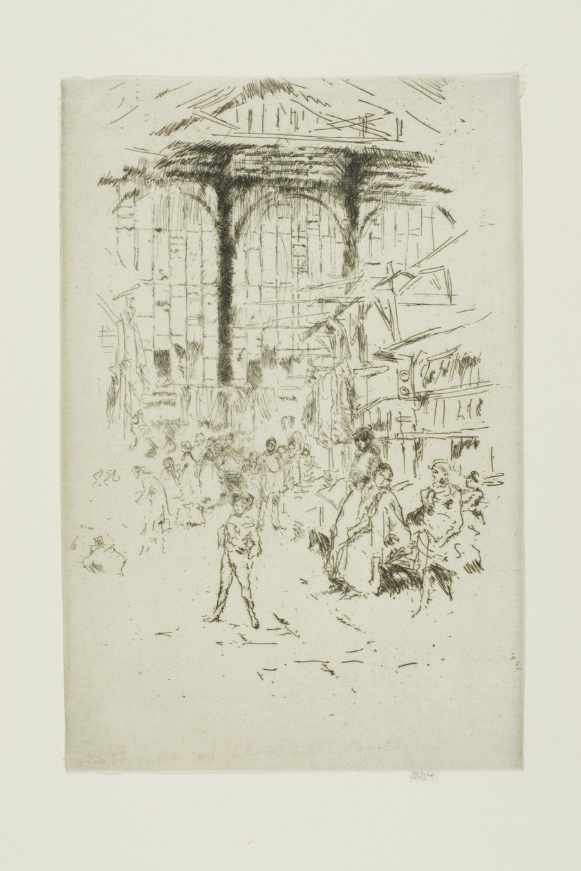 Ruhabörze, Houndsditch, 2. sz alkotó: James Abbott McNeill Whistler