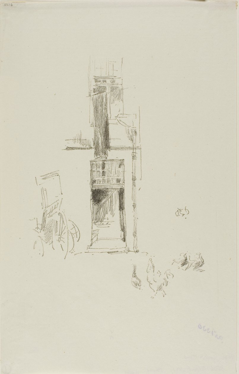 Kakasok és tyúkok, Hôtel Colbert alkotó: James McNeill Whistler