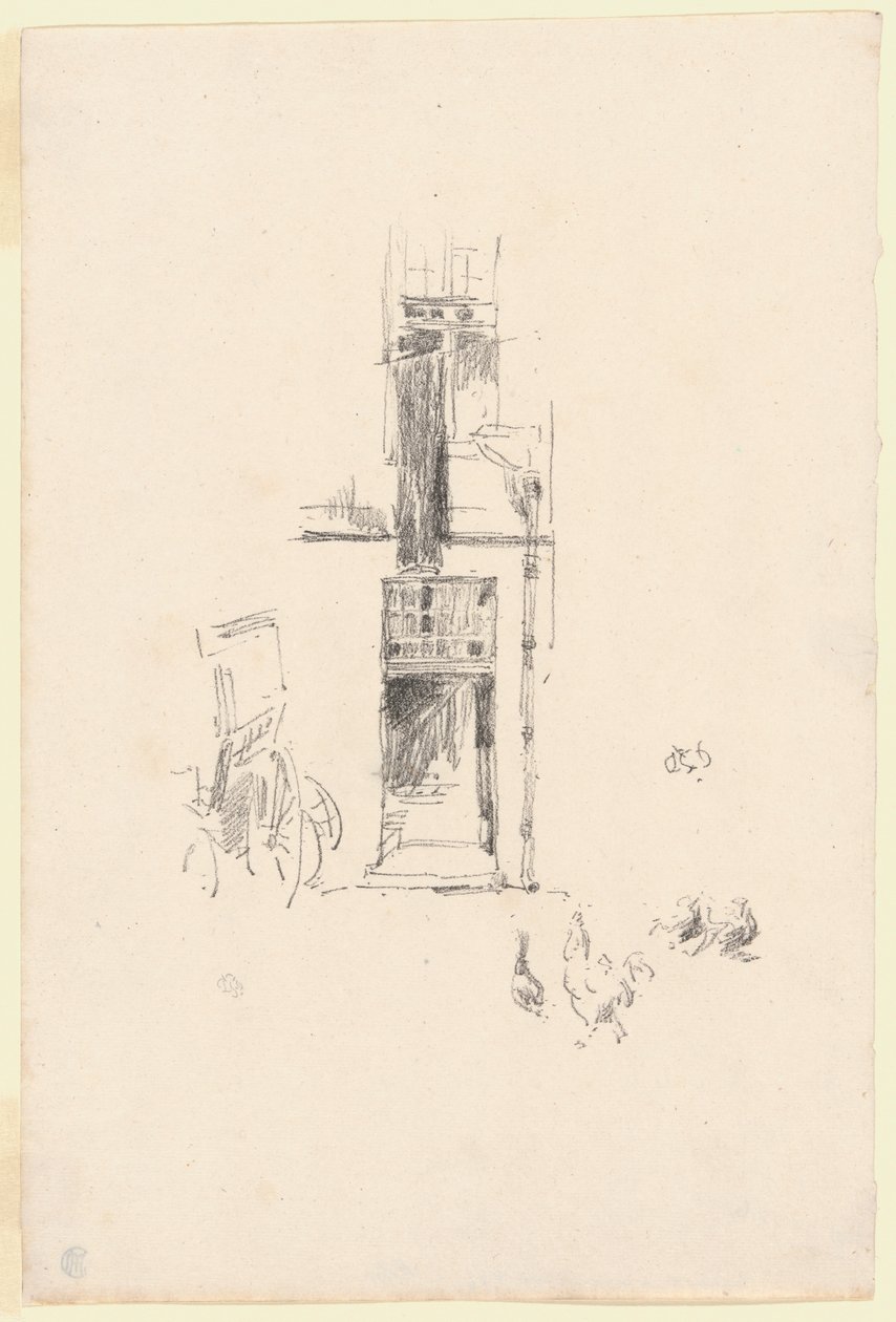 Kakasok és tyúkok, Hôtel Colbert alkotó: James McNeill Whistler