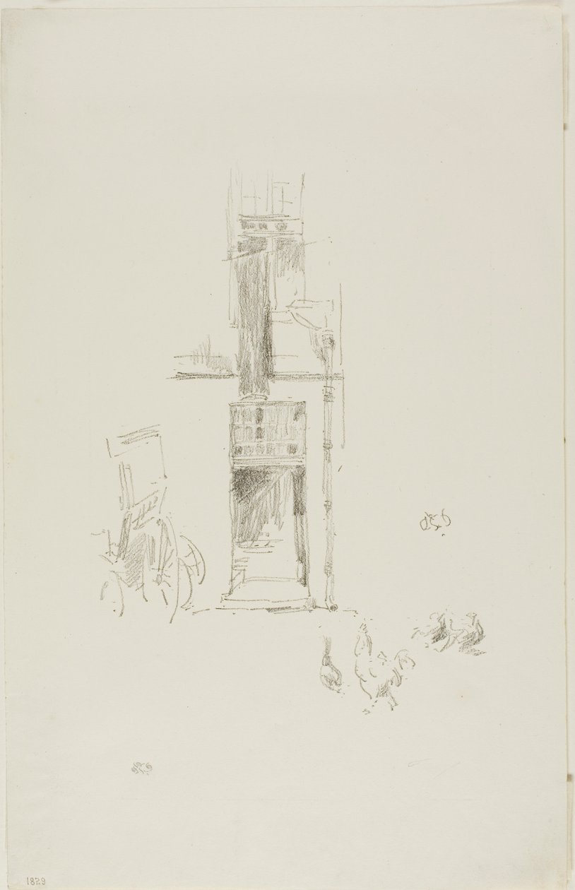Kakasok és tyúkok, Hôtel Colbert alkotó: James McNeill Whistler