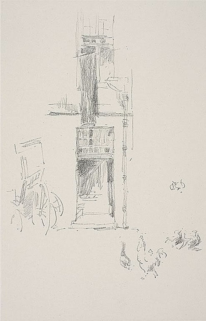 Kakasok és tyúkok, Hôtel Colbert alkotó: James Abbott McNeill Whistler