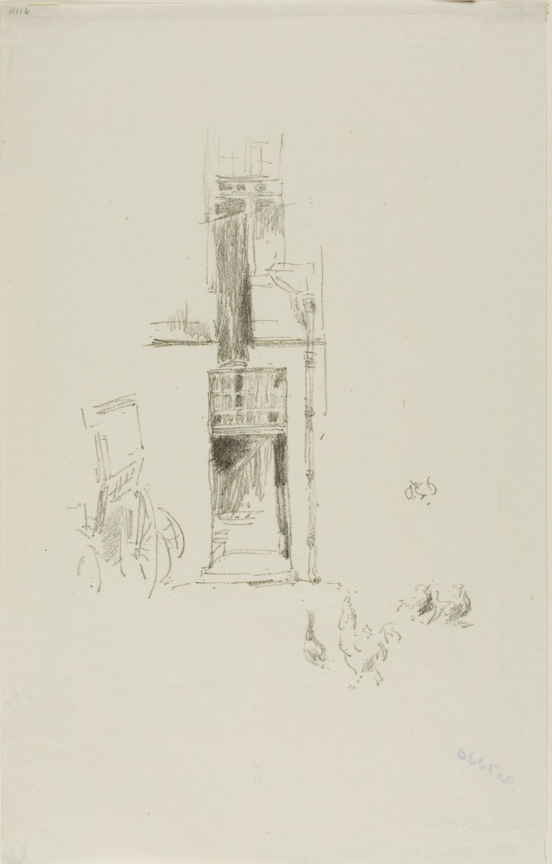 Kakasok és tyúkok, Hôtel Colbert alkotó: James Abbott McNeill Whistler