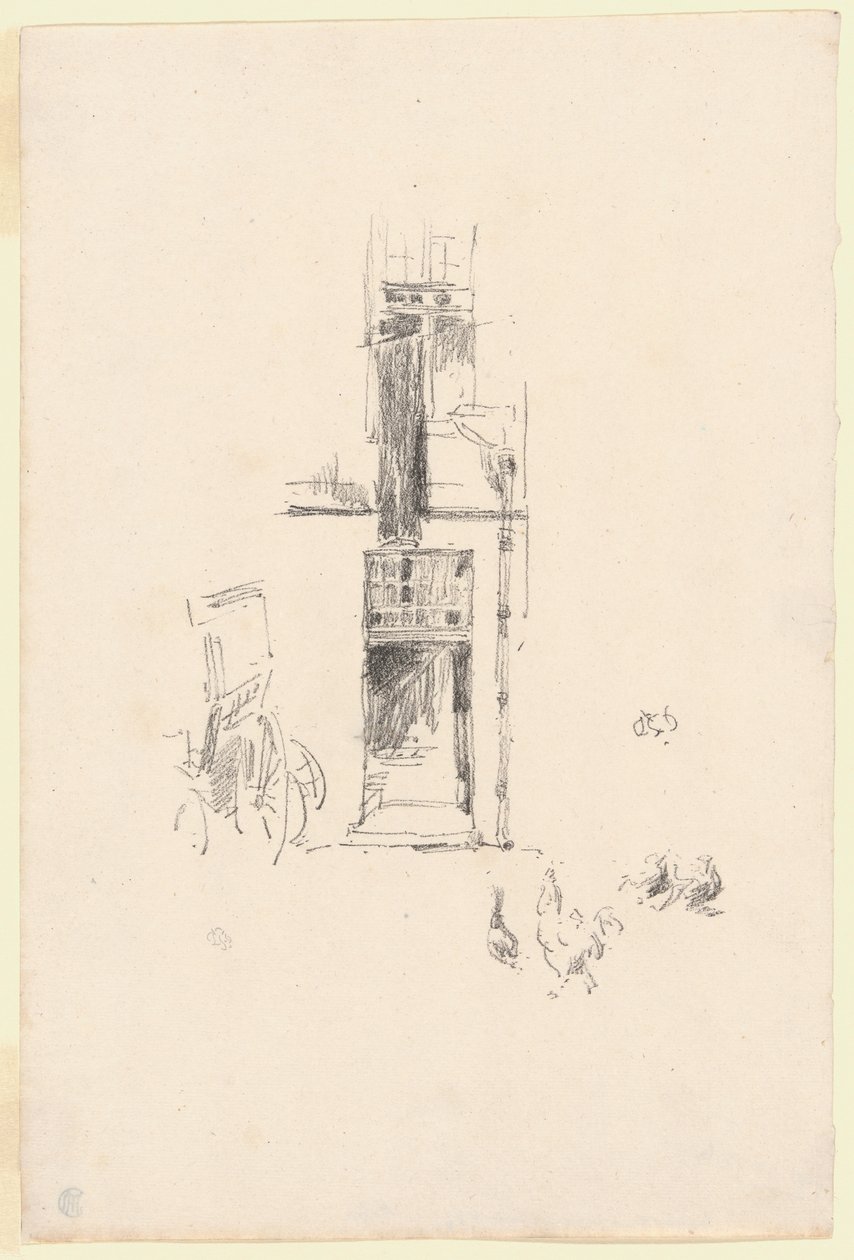 Kakasok és tyúkok, Hôtel Colbert alkotó: James Abbott McNeill Whistler