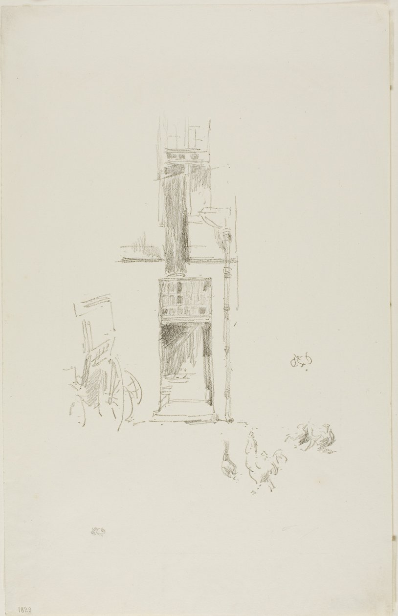 Kakasok és tyúkok, Hôtel Colbert alkotó: James Abbott McNeill Whistler
