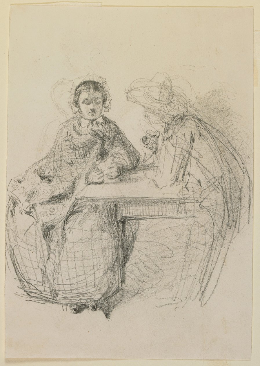 Pár ül egy asztalnál alkotó: James Abbott McNeill Whistler
