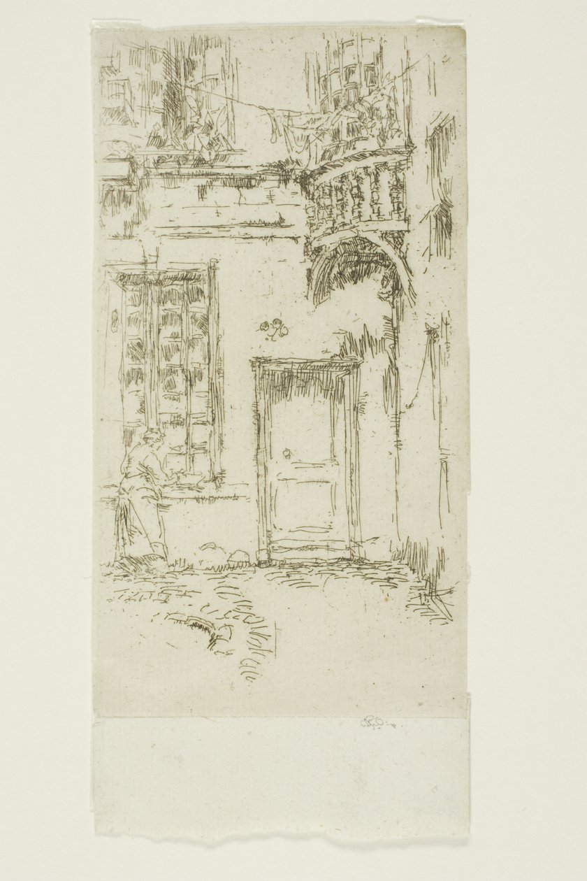 Udvar, Rue P. L. Courier, Tours alkotó: James Abbott McNeill Whistler