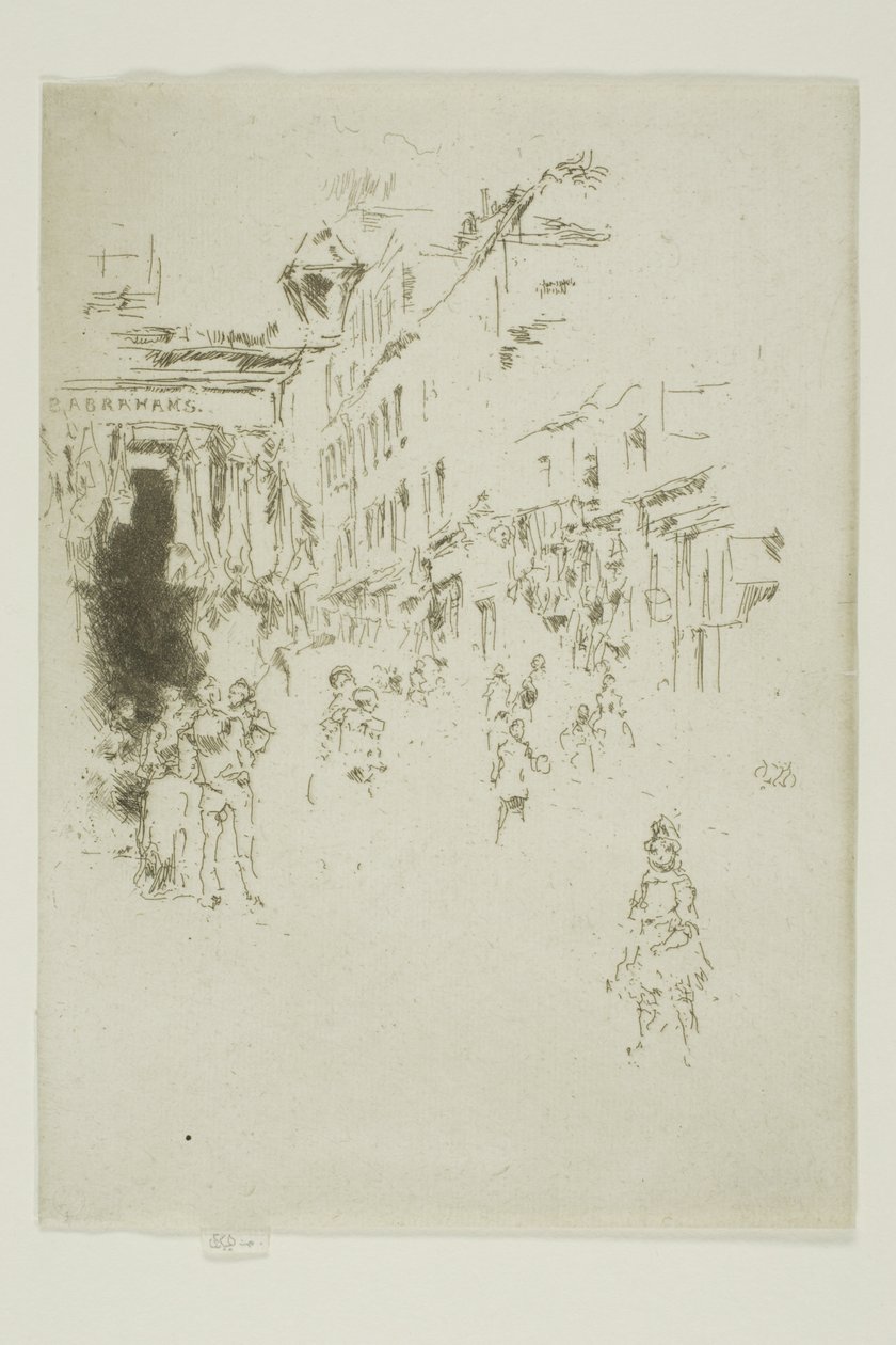Cutler Street, Hounsditch alkotó: James Abbott McNeill Whistler