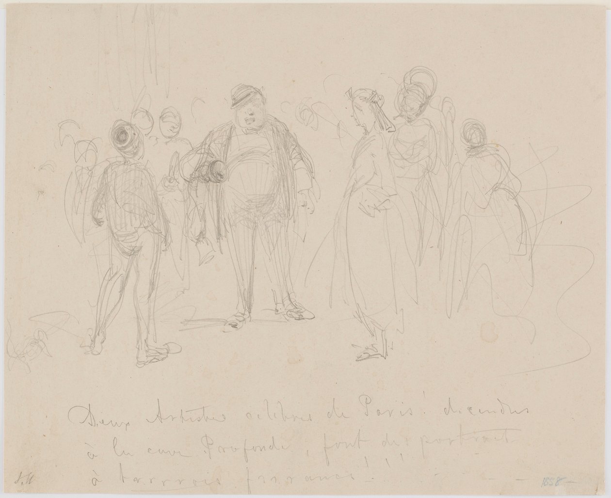 Párizs két híres művésze alkotó: James Abbott McNeill Whistler