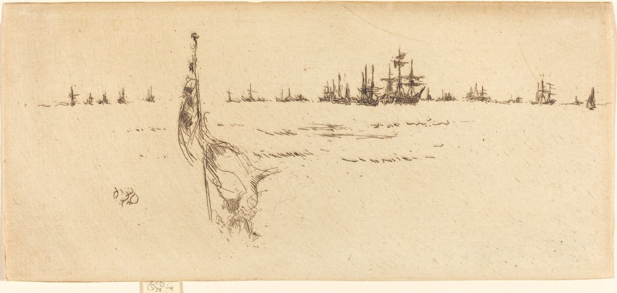 A zászló mártása alkotó: James Abbott McNeill Whistler