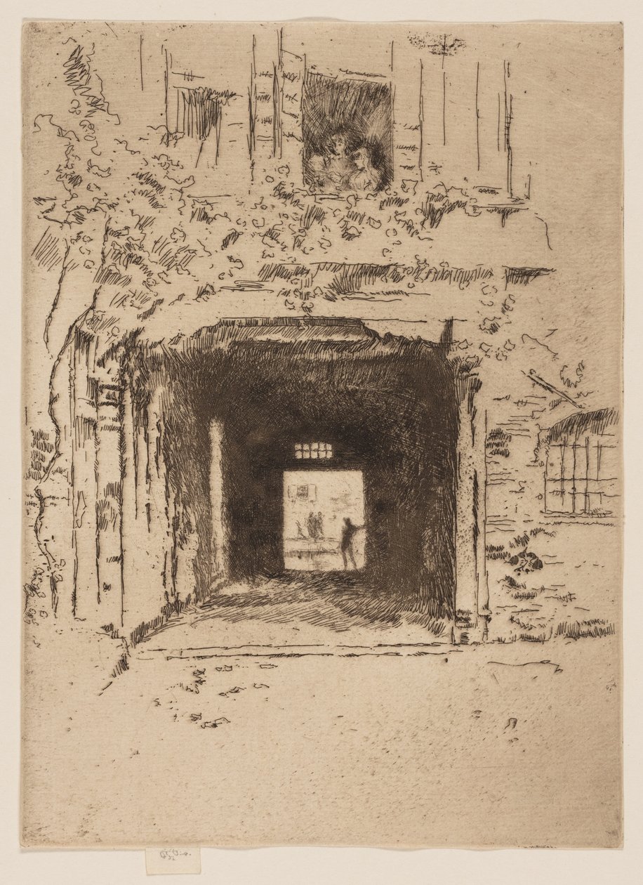 Ajtó és szőlő alkotó: James McNeill Whistler