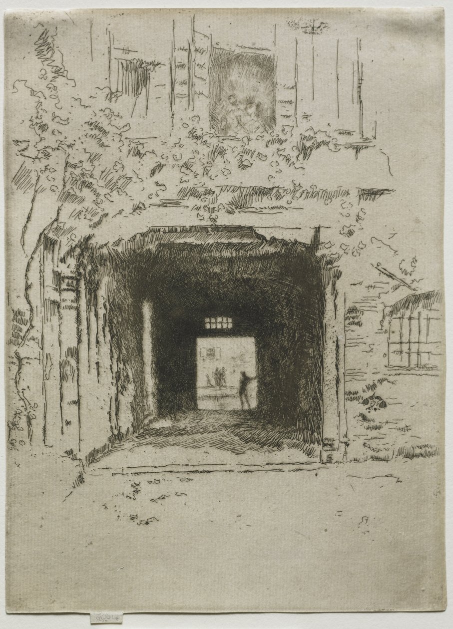 Ajtónyílás és szőlő alkotó: James McNeill Whistler