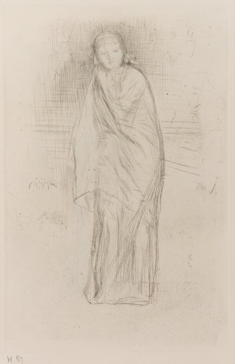 Drapizált modell alkotó: James Abbott McNeill Whistler