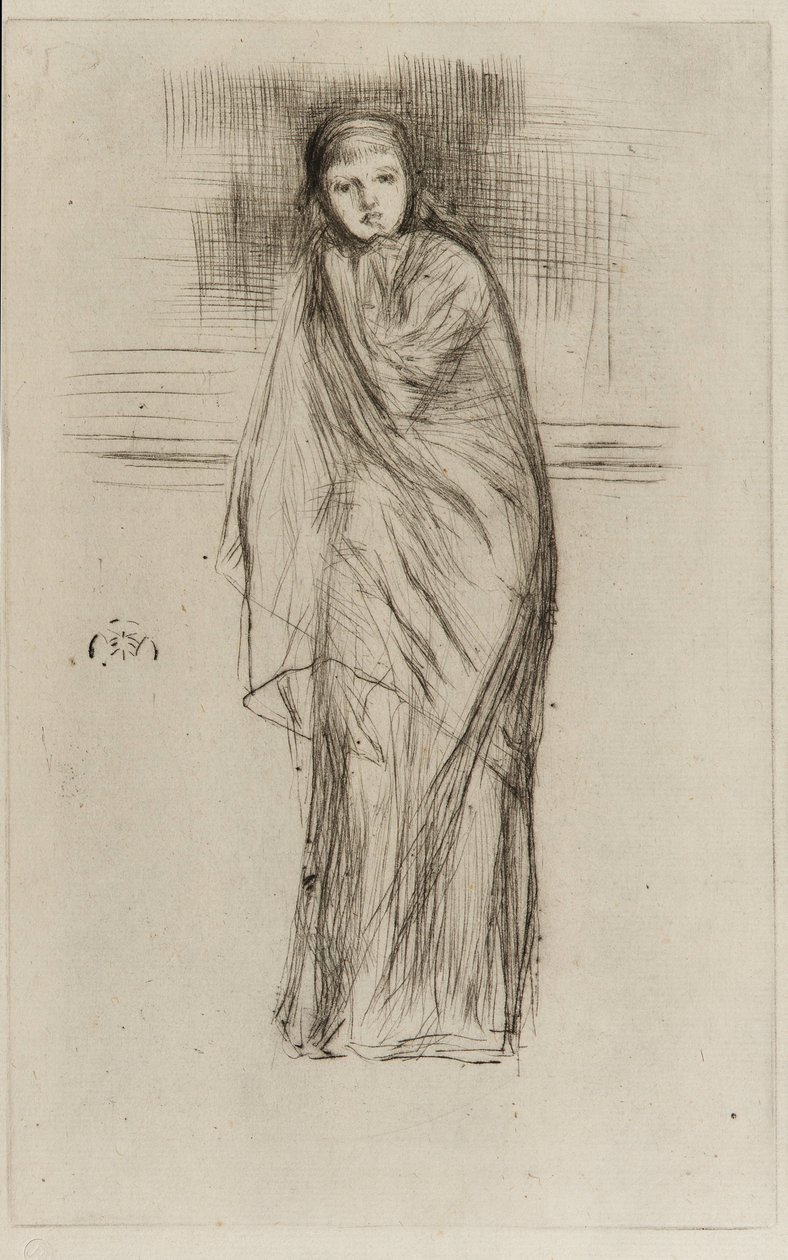 Drapizált modell alkotó: James Abbott McNeill Whistler