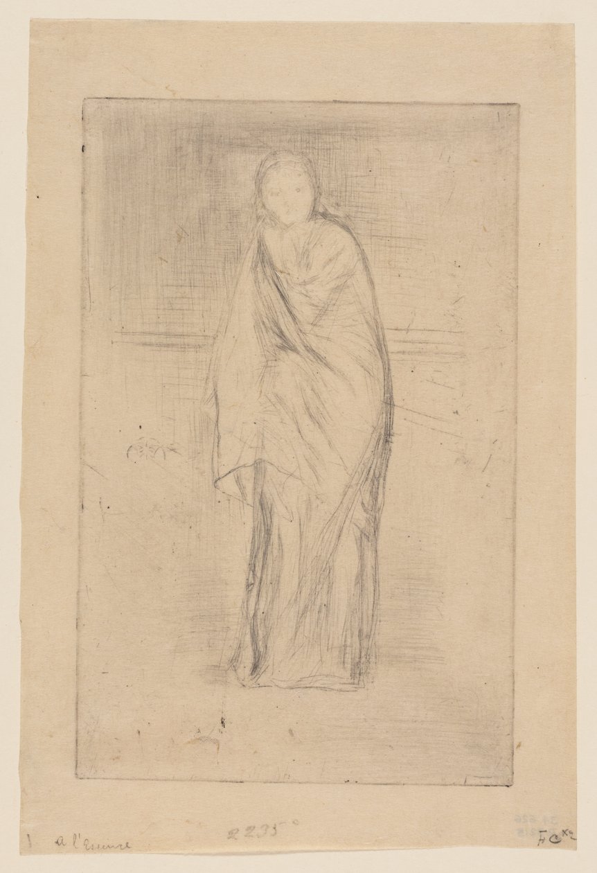 Drapizált modell alkotó: James Abbott McNeill Whistler