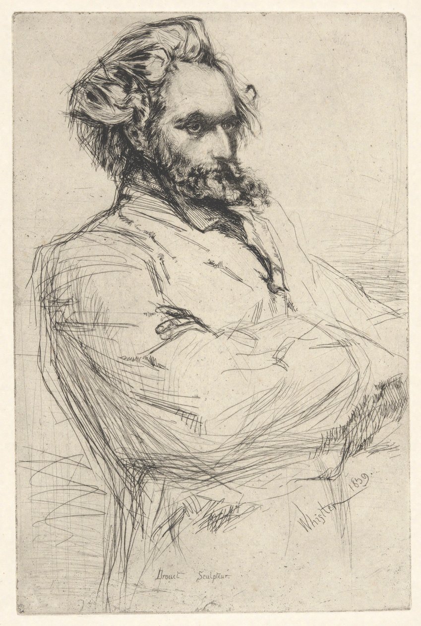 Drouet, szobrász alkotó: James Abbott McNeill Whistler