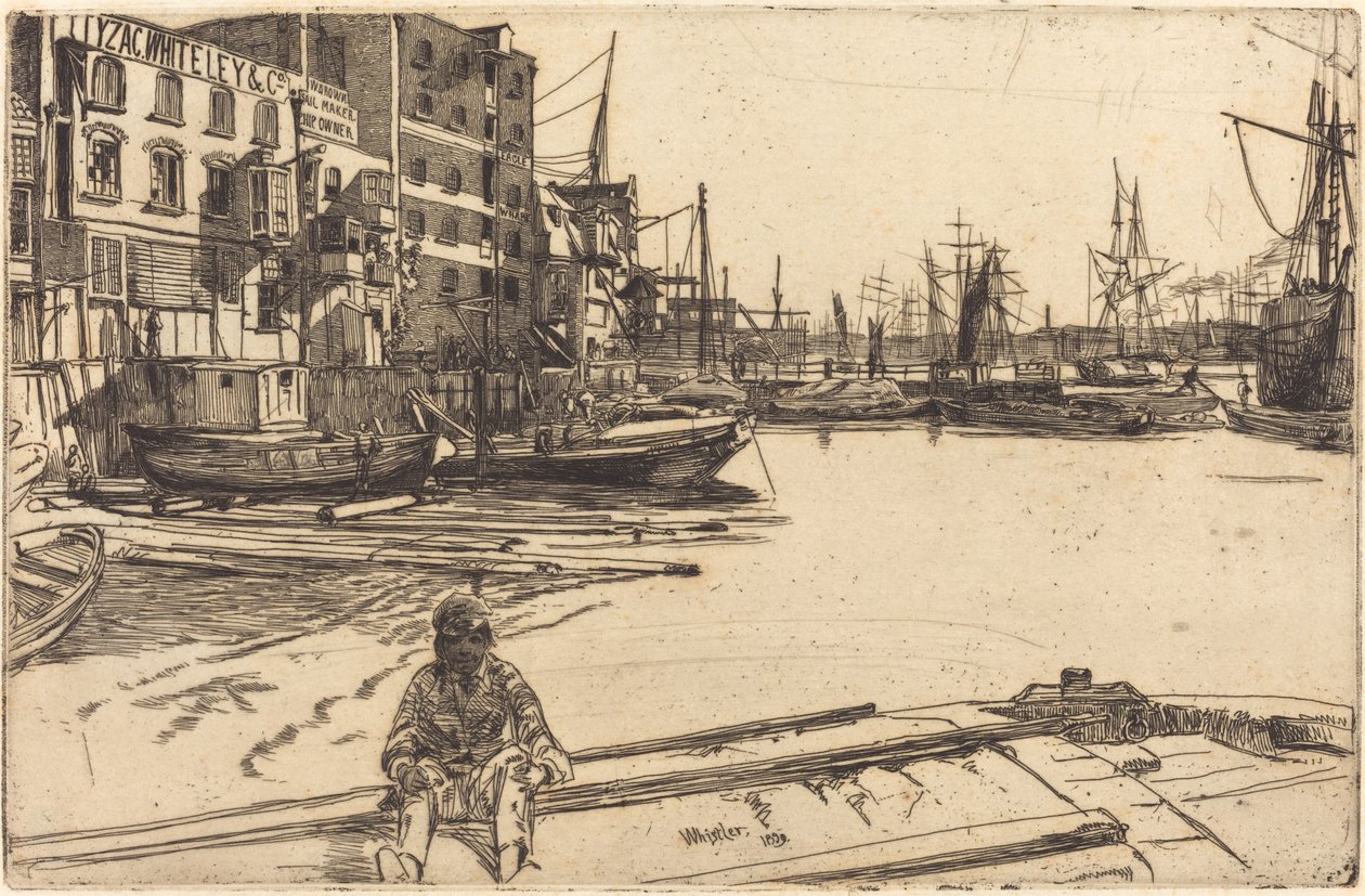 Eagle Wharf alkotó: James Abbott McNeill Whistler
