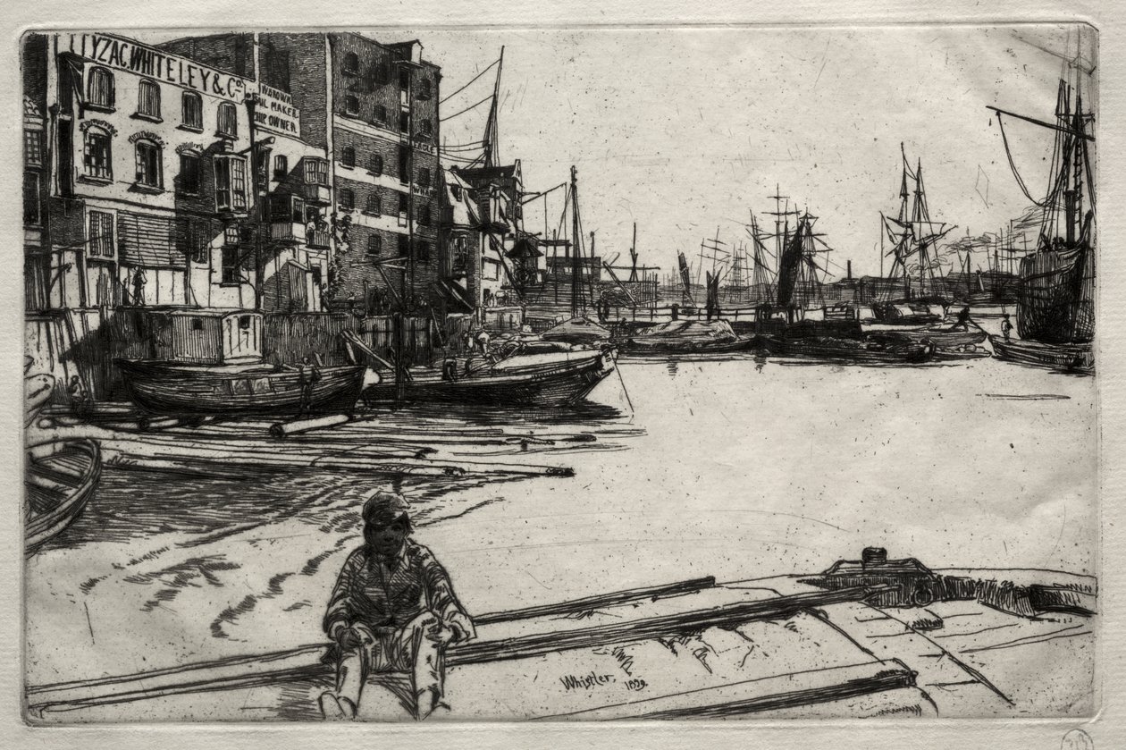 Eagle Wharf alkotó: James McNeill Whistler