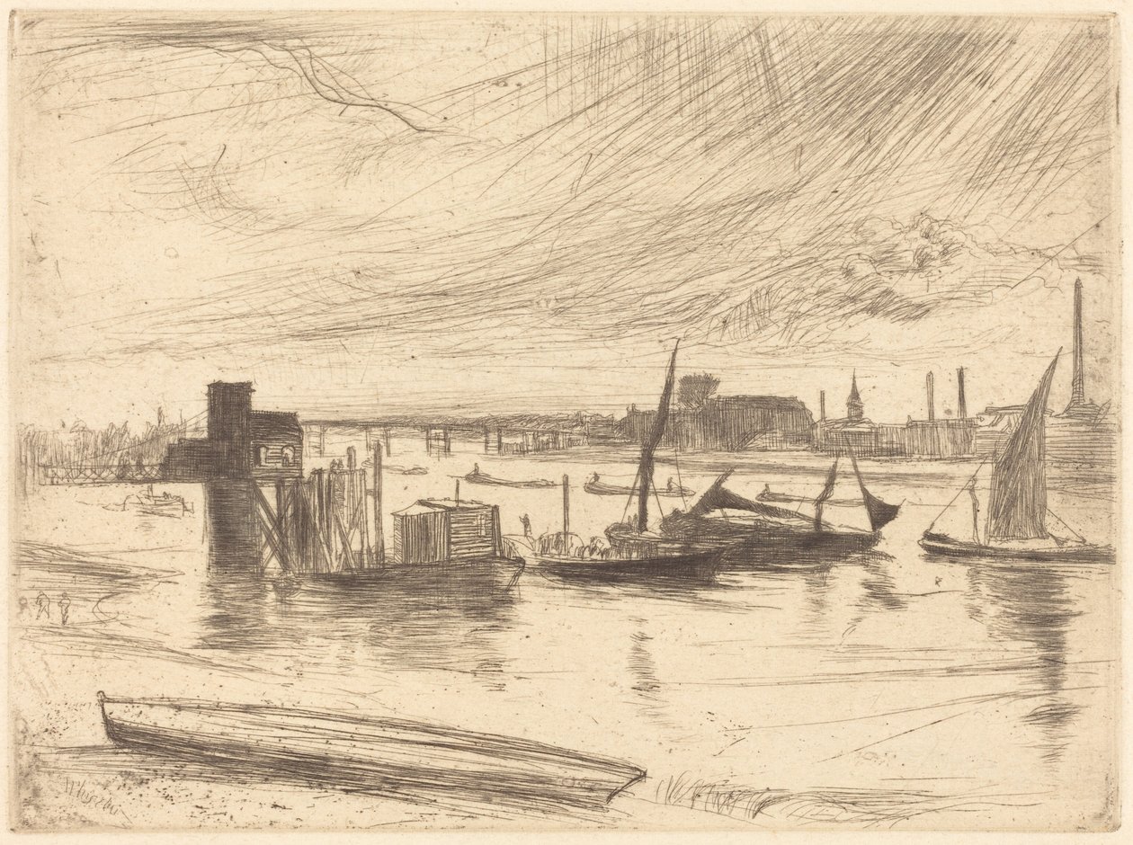 Kora reggel, Battersea alkotó: James McNeill Whistler