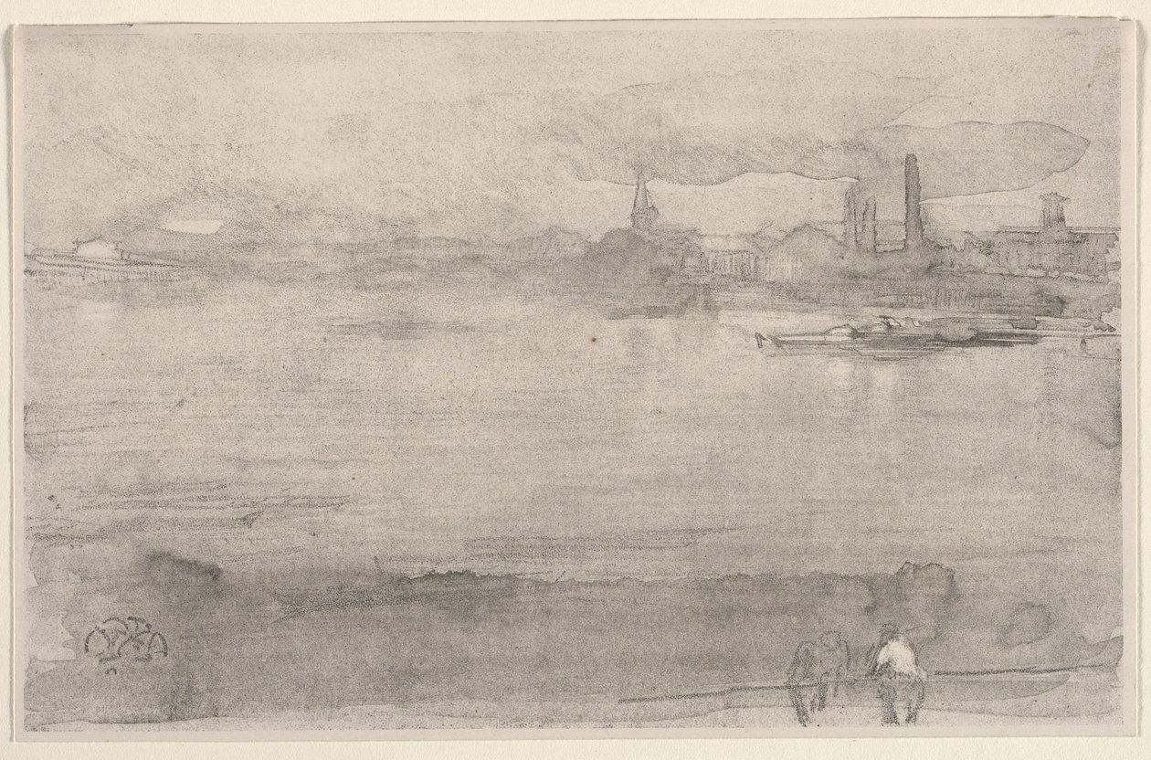 Kora reggel: A Temze Battersea-nél, Londonban alkotó: James McNeill Whistler