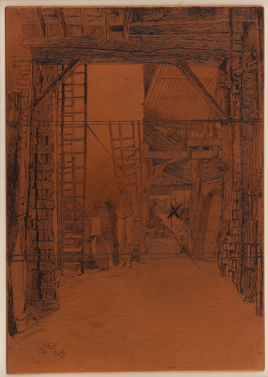 Rézkarclap: A mészégető alkotó: James Abbott McNeill Whistler
