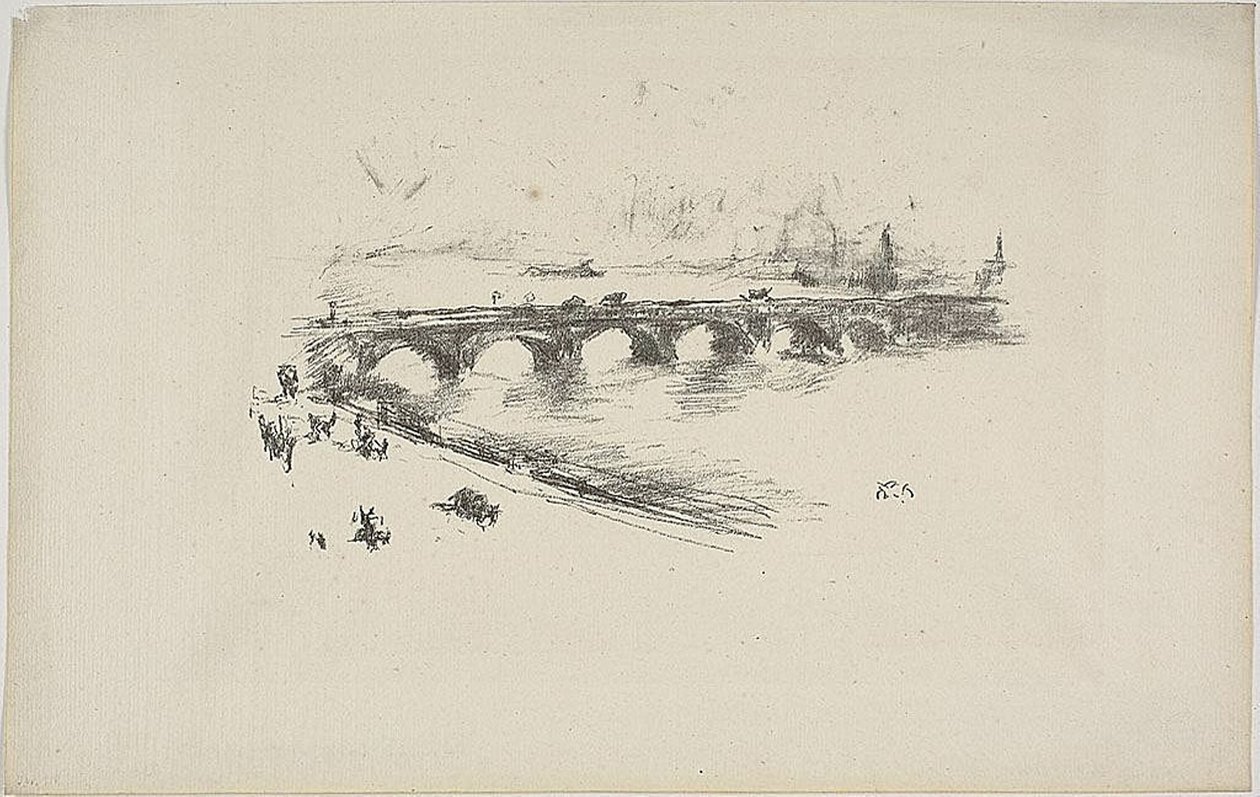 Este, Little Waterloo híd alkotó: James Abbott McNeill Whistler