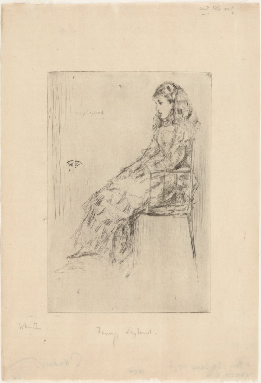 Fanny Leyland alkotó: James Abbott McNeill Whistler