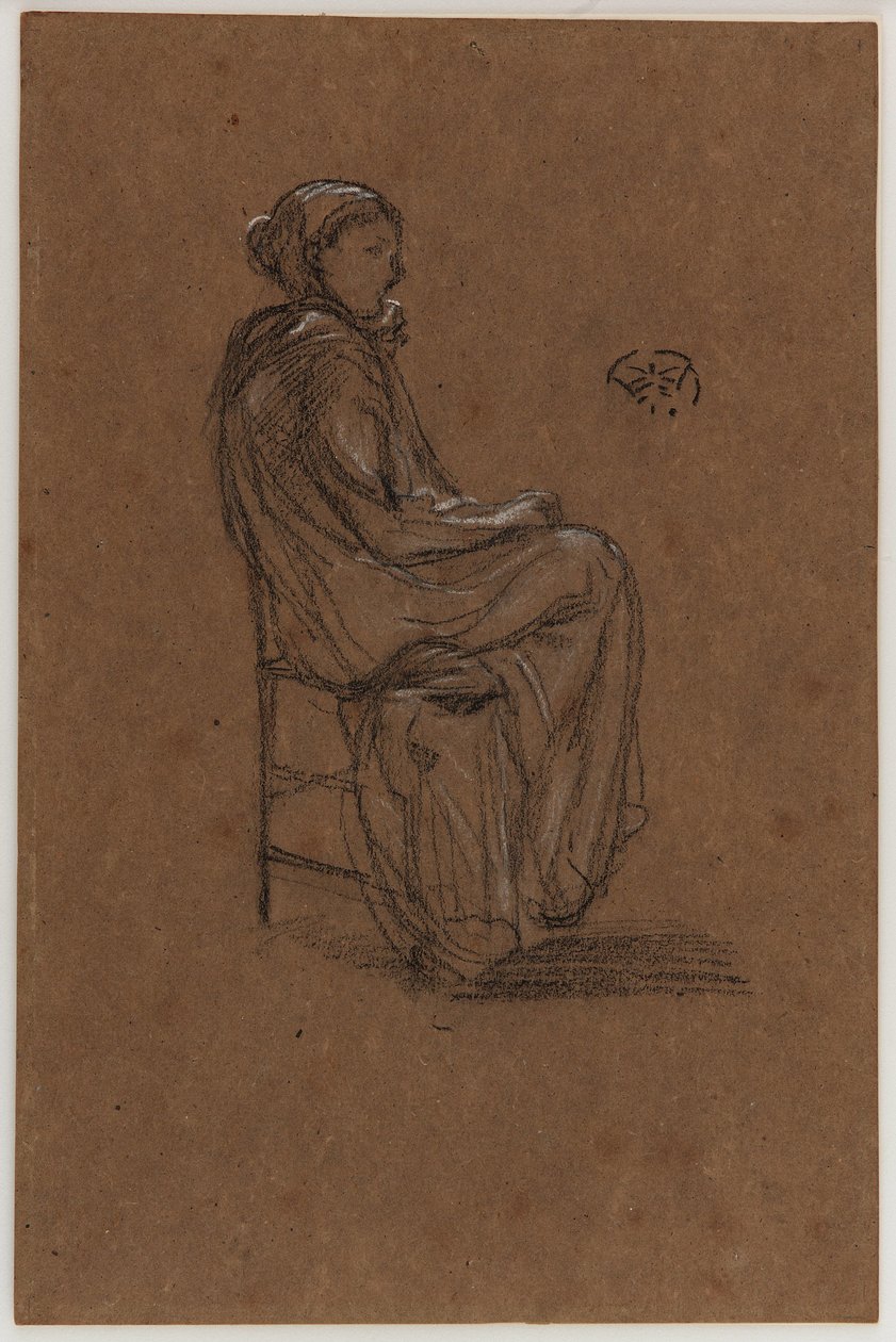 Női alak, ülő alkotó: James Abbott McNeill Whistler