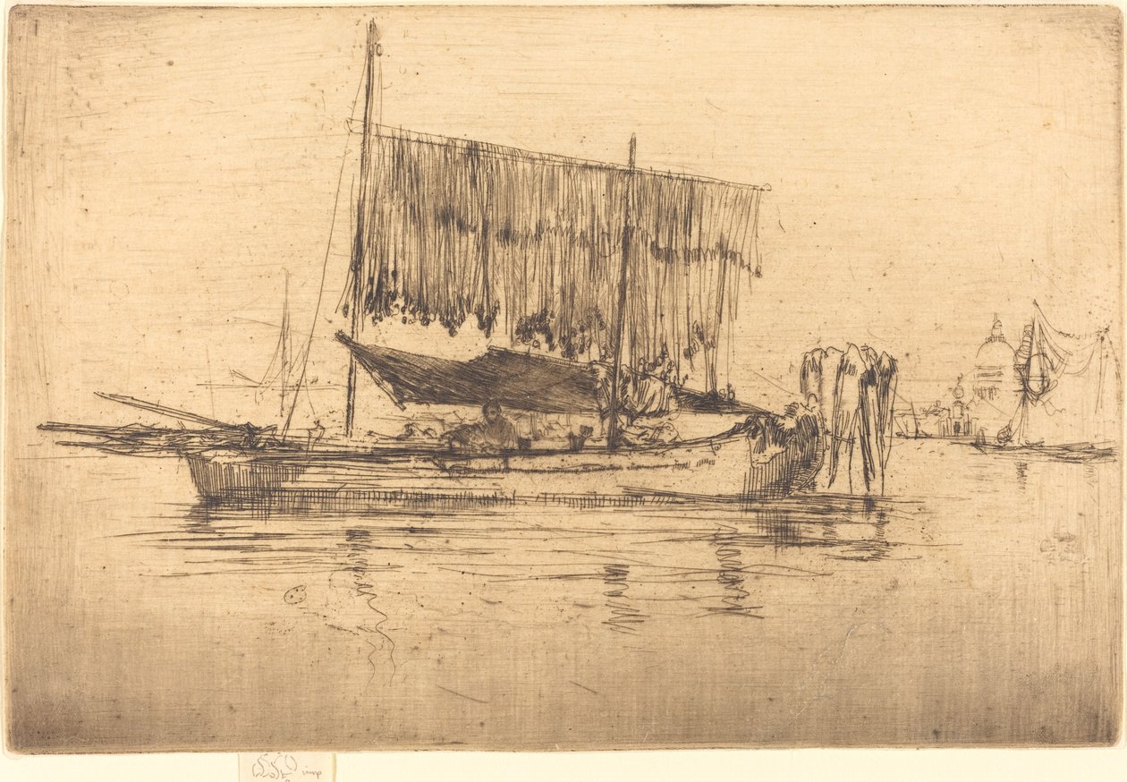 Halászhajó alkotó: James Abbott McNeill Whistler